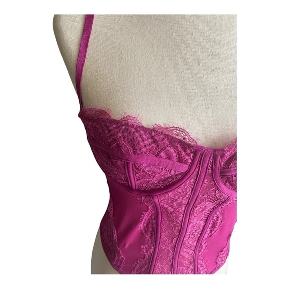 DEALMORE-WOMENS MAGENTA CORSET-SIZE SMALL - Picture 6 of 12